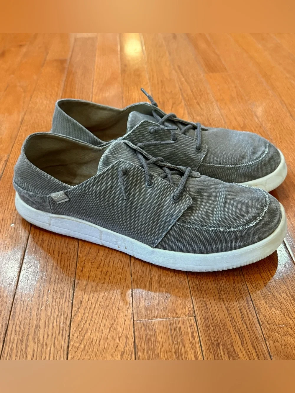 Chaco Chillos Men's 13 Canvas Sneakers Grey Casual Slip On Shoes Luvseat Lace Up